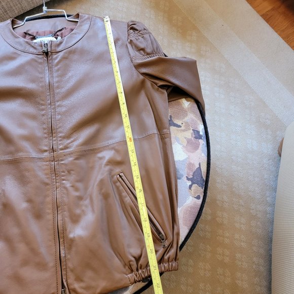 See by Chloe Caramel Color Leather Jacket/Coat-NWOT - Picture 12 of 13
